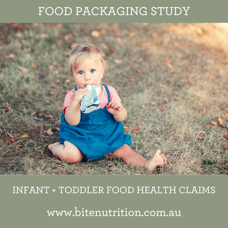 Infant and toddler food packaging 