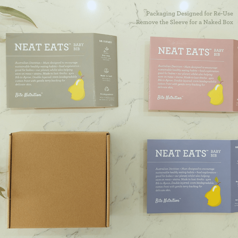 baby bibs nude packaging