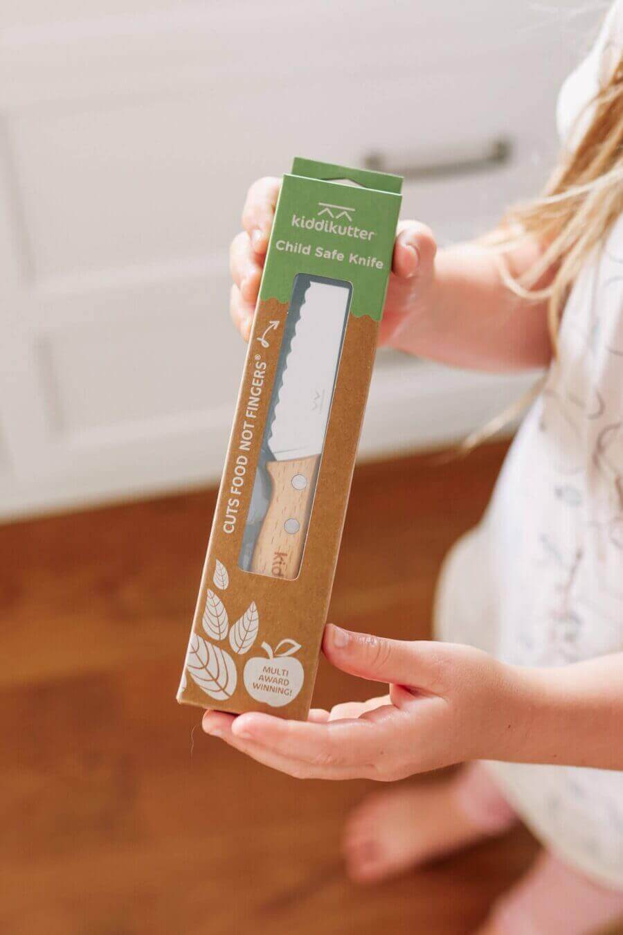 KiddiKutter Wooden Knife - Safe Chopping for Kids - Cooking