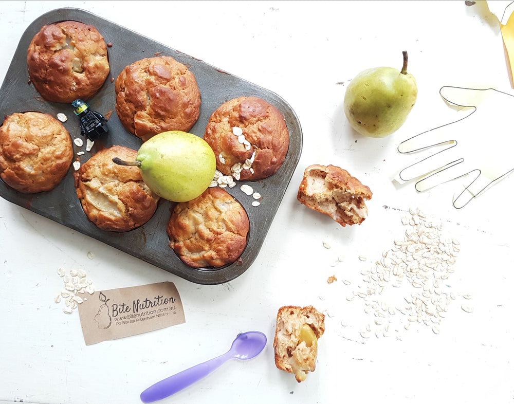 Pear Muffins Kid Lunchbox Friendly Recipe