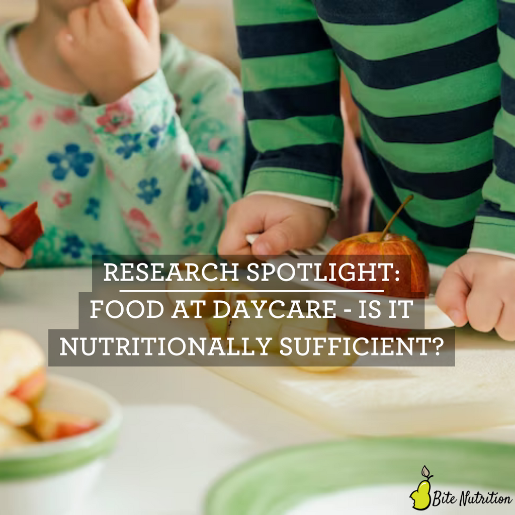 Research Spotlight: Nutrition in Early Learning Centres not meeting standards