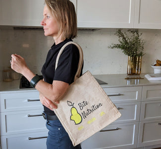 Jute strong reusable shopping bag